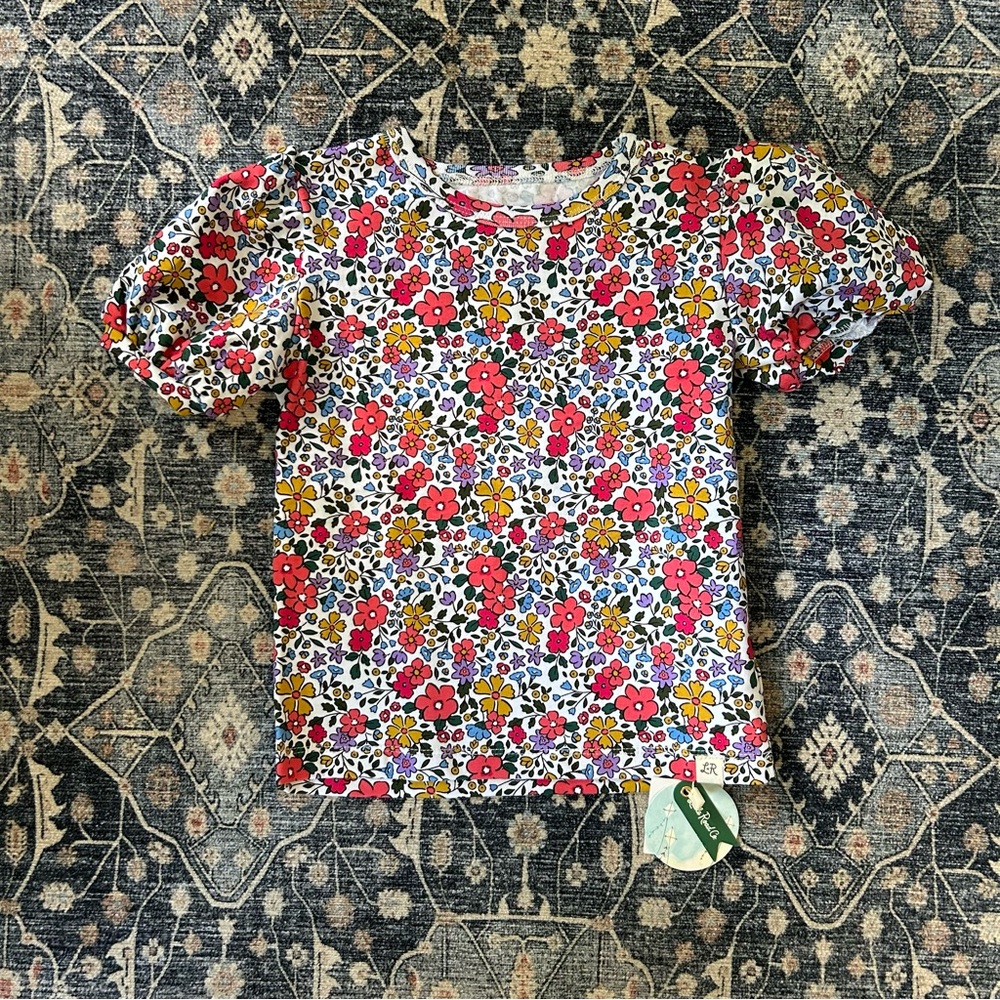 Little Road Co. Puff Sleeve Floral Top - NEW!